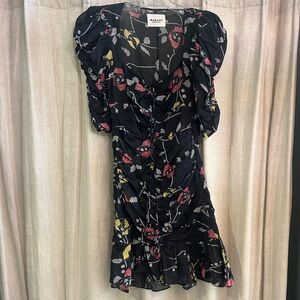 Isabel Marant Black Dress with Floral Accents